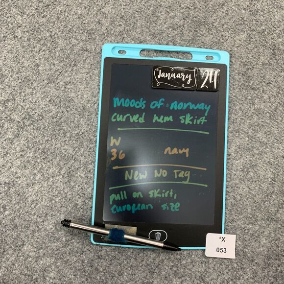 Moods Of Norway Skirt Womens 36 US 4 Navy Curved Hem Striped Drawstring Lined - Picture 10 of 11